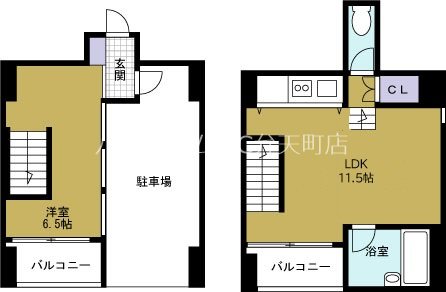 U residence 弁天町の間取り
