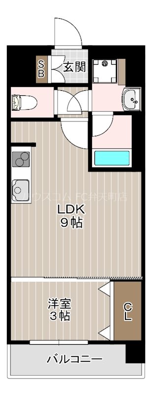 スプランディッド弁天町WESTの間取り