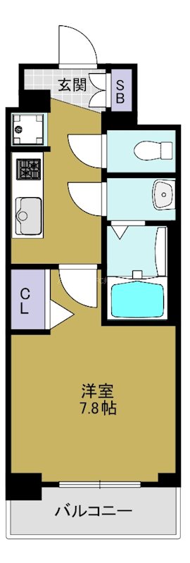ソルテラス大阪BAY STATION SIDEの間取り