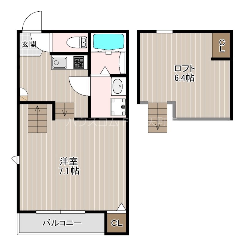 Clavisみなとの間取り