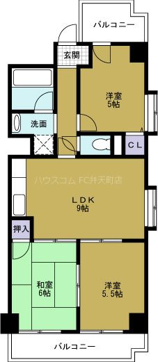 ロイヤルハイツ夕凪の間取り