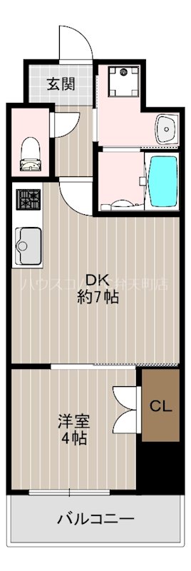 クローバー・レジデンス弁天町の間取り