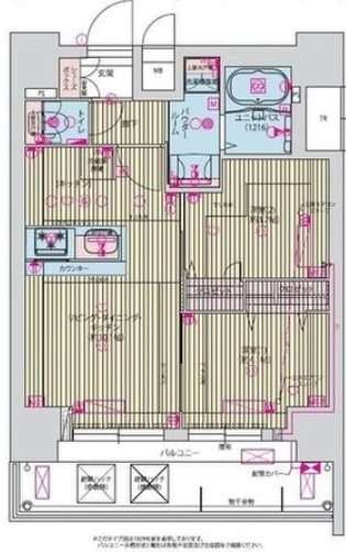 プレサンス九条グランデリーヴの間取り
