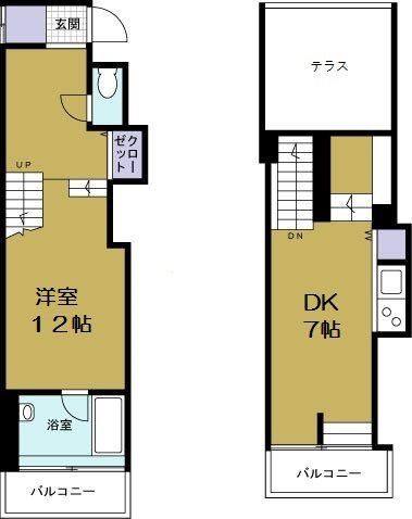 U residence 弁天町の間取り