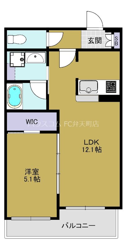 モクシオン大阪ベイの間取り