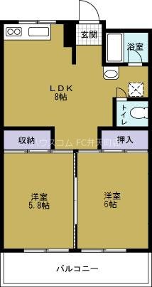 福池マンションの間取り