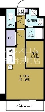 レクシア千代崎の間取り