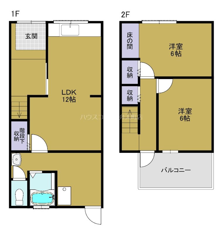 市岡3丁目 テラスハウスの間取り