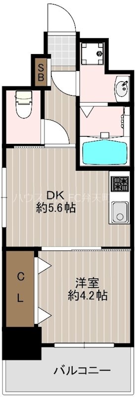 レオンヴァリエ大阪ベイシティの間取り