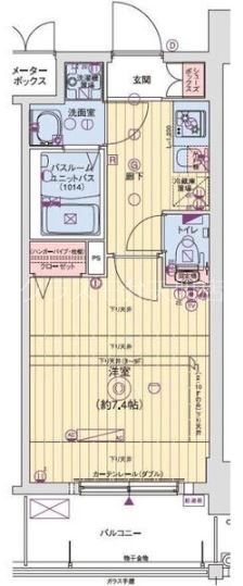 レオンヴァリエ大阪ベイシティの間取り