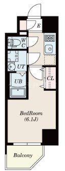 エスリードレジデンス大阪弁天町の間取り