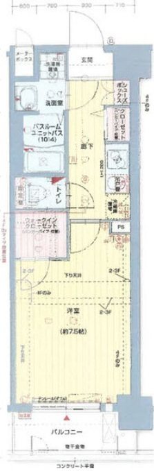 フォーリアライズ大阪ウエストベイの間取り