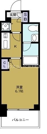 エスライズ大阪ドームレジデンスの間取り