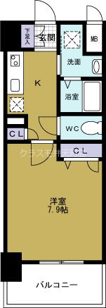 ふぁみ~ゆ弁天町の間取り