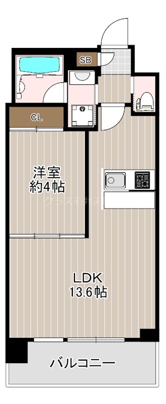 プレジオ弁天町の間取り