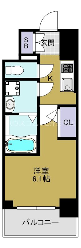 エスリード弁天町ノースプレミアの間取り