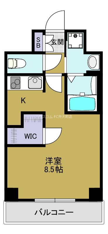 N’sマンション港の間取り