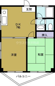 ハイネス磯路の間取り