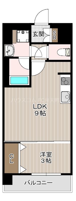スプランディッド弁天町WESTの間取り