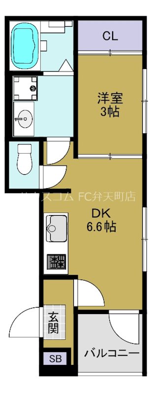 ハーモニーテラス港晴の間取り