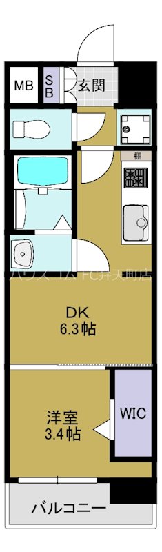 Alivis九条の間取り