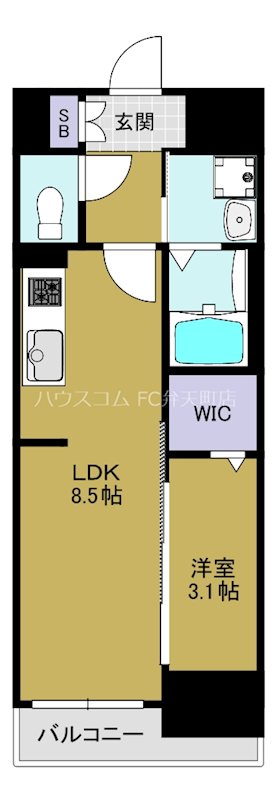Alivis九条の間取り
