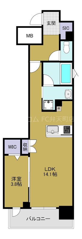 Park Lane Kujoの間取り