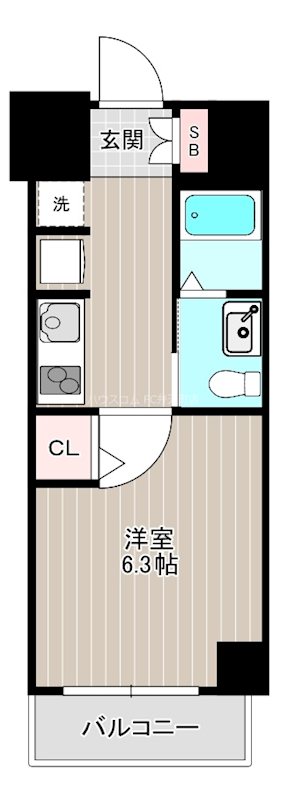 Metrosa弁天町の間取り