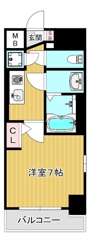アスヴェル大阪サウスキャナルの間取り