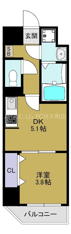 ARCA九条の間取り