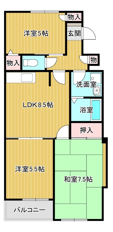 サンモールの間取り