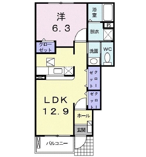かのん1の間取り