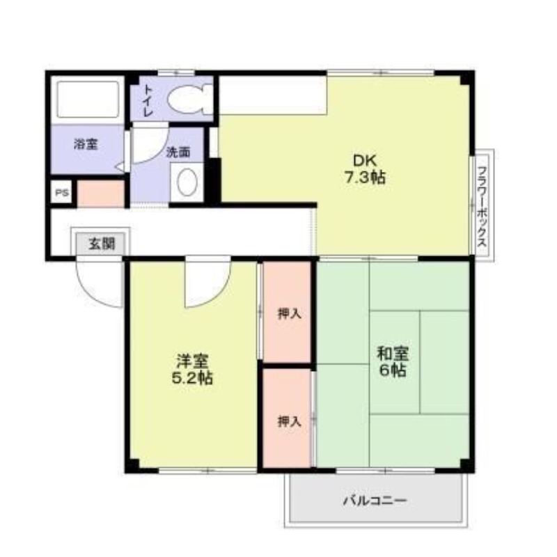 エステートピアウラタの間取り