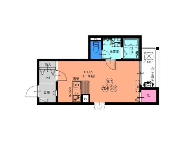 F+style 狭山・池尻中 1号館の間取り