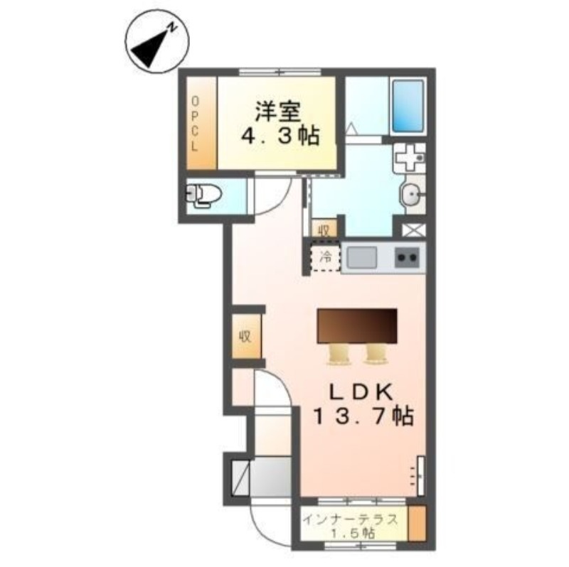N.pua (エヌ.プア)の間取り