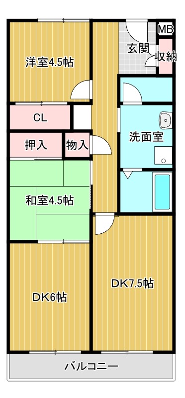 パックス楠の間取り