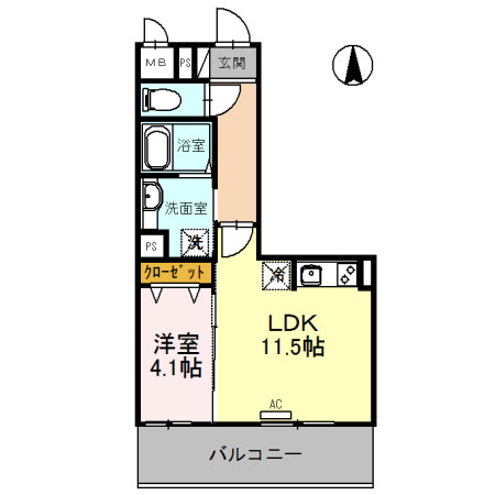 レジデンス喜志の間取り