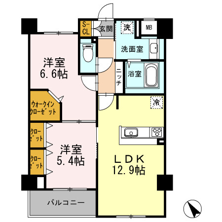 ブランドール東百舌鳥の間取り