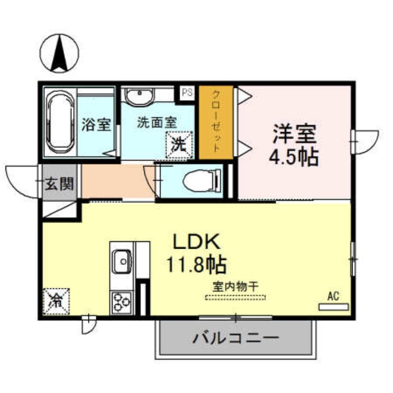 プチ アングルの間取り