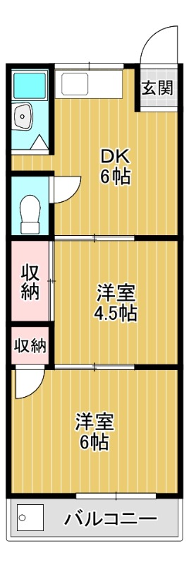 狭山桜台マンションの間取り