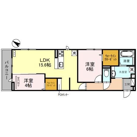 raffinato(ラッフィナート)金剛の間取り