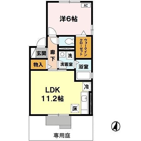 リビングタウン狭山池公園 E棟の間取り