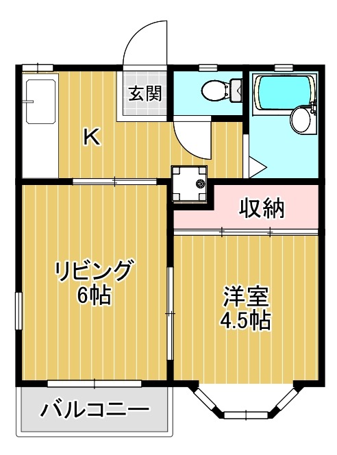 コーポラスしずIIの間取り