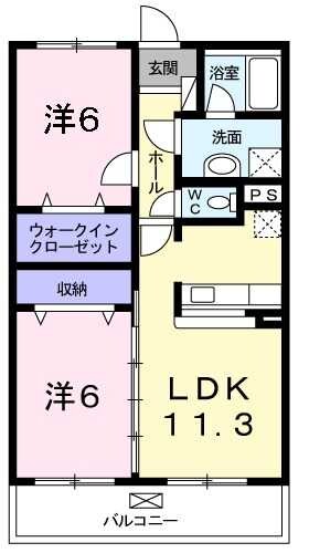 日置荘田中町の完工年月(2010年8月)築の賃貸マンションの間取り