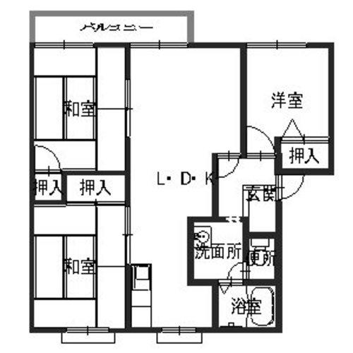中片添町の完工年月(1992年6月)築の賃貸アパートの間取り