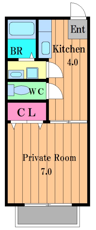 木下ハイツの間取り