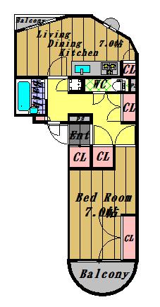 ラ・ビ・クレールの間取り