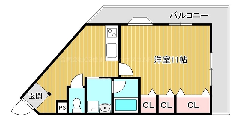 メゾンアルカディア金剛の間取り