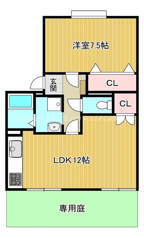 タウニィハイツ金剛の間取り
