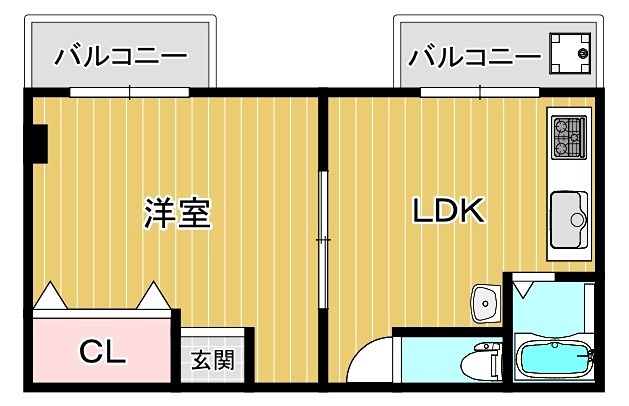 マンションシャトローの間取り